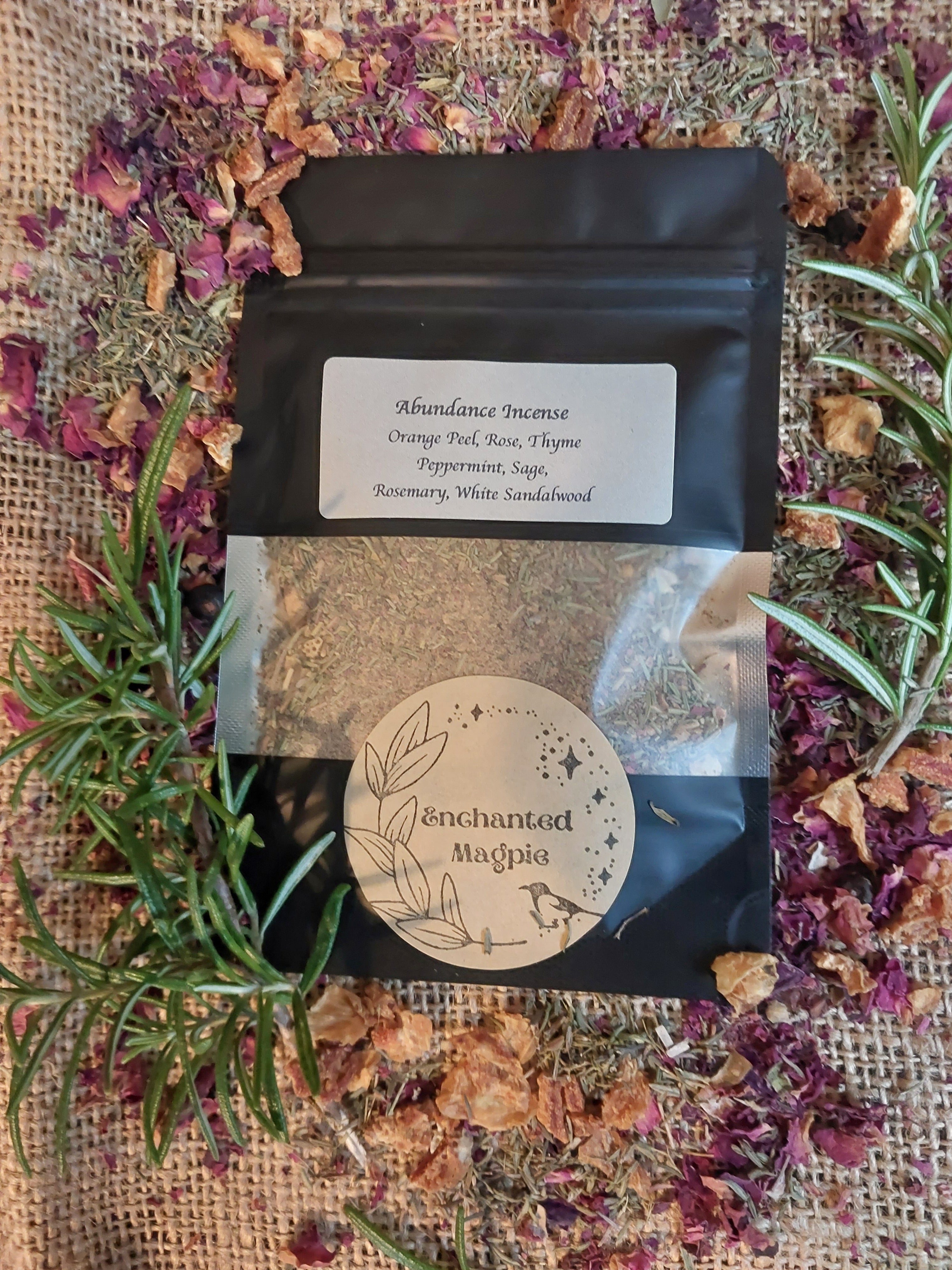 Loose Incense Hand Blended Goddess/Meditation/Cleansing/Abundance