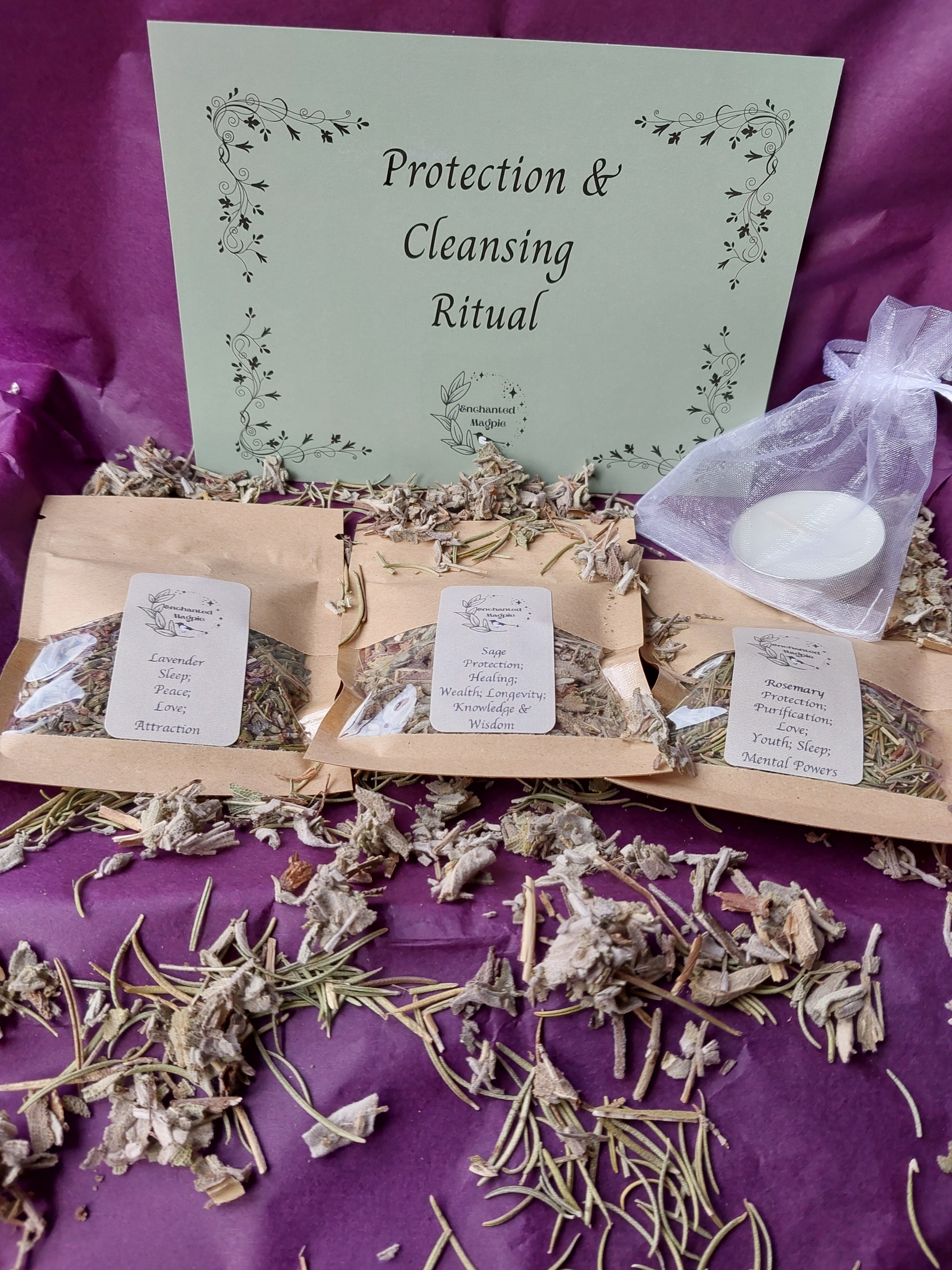 Herb Ritual Box Anxiety/Protection/Cleansing/Self Love/Prosperity